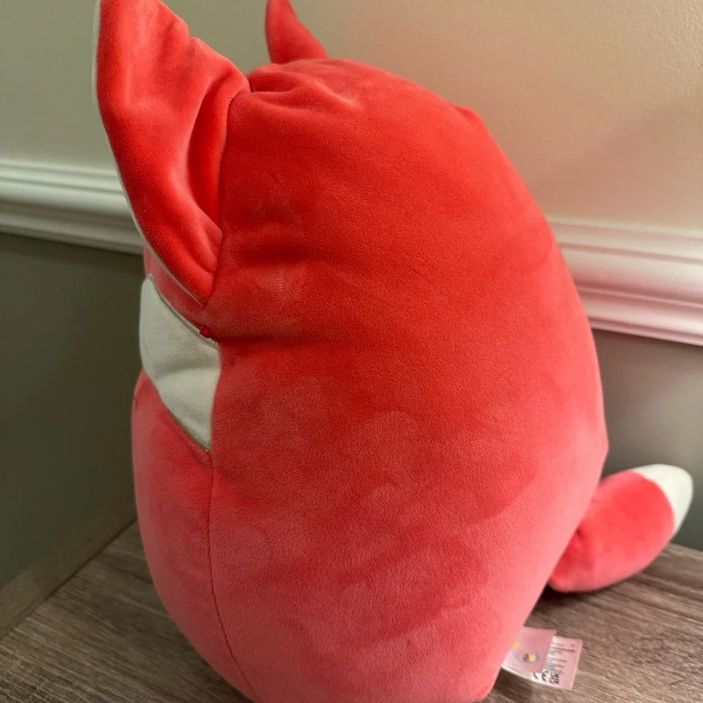 Squishmallows‎ Red and White Fox Plush 14 inch kids stuffed animal